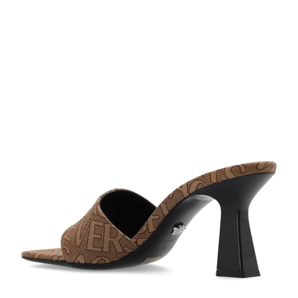 Versace Tan Heeled Sandals - Picture 2 of 4